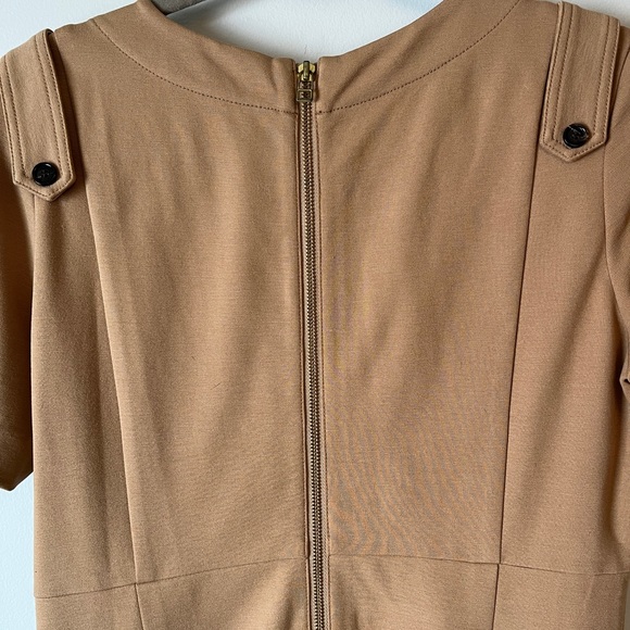 Pink Tartan camel-coloured knee-length dress in size L - Picture 5 of 5